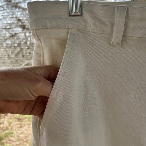 Everlane Women's The Straight Leg Crop Jeans White Size 16 Regular - Picture 7 of 11